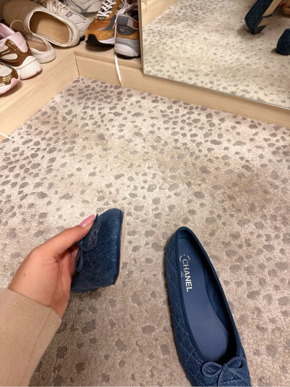 Chanel Denim Ballerinas size 42